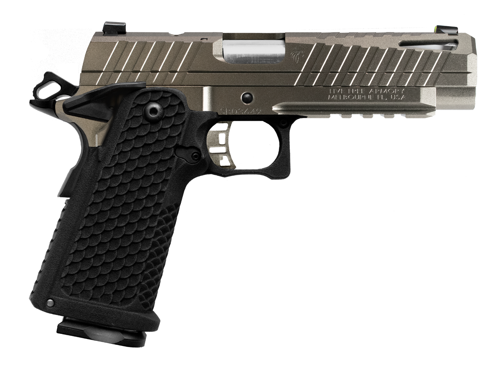 LFA Apollo 11 Full Size Pistol - 9mm | Platinum Silver | 5" | 1x17rd Mag