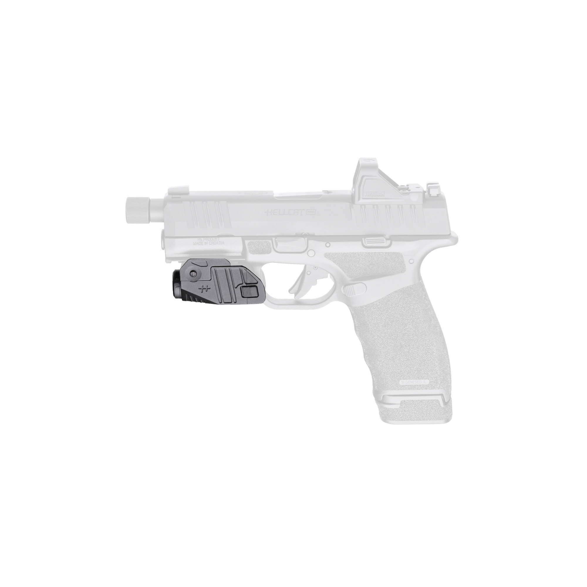 Viridian CTL Custom Tactical Light for Springfield Hellcat Pro 525 Lumens Instant On Picatinny