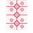 Pro-Shot RSI200YT5PK SplatterShot Sight-In Diamond Hanging Heavy Paper 200 yds 23" x 35" White/Red 5 Pack
