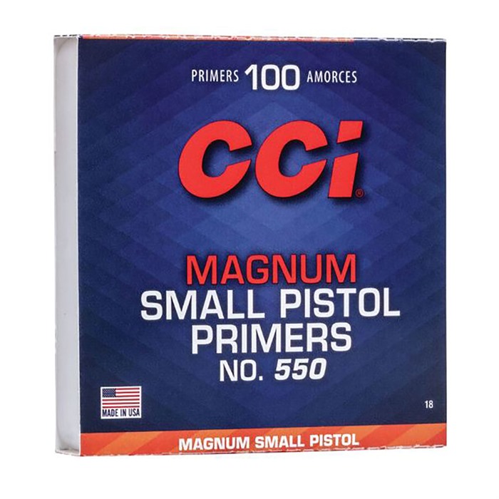 CCI Pistol Primers 550 Magnum Small 1000 ct. HAZ