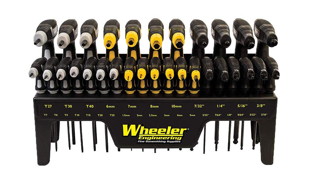 Wheeler 1081957 SAE/Metric Hex & Torx P-Handle Set Black Rubber Handle 30 Pieces - 1081957 - 661120412724