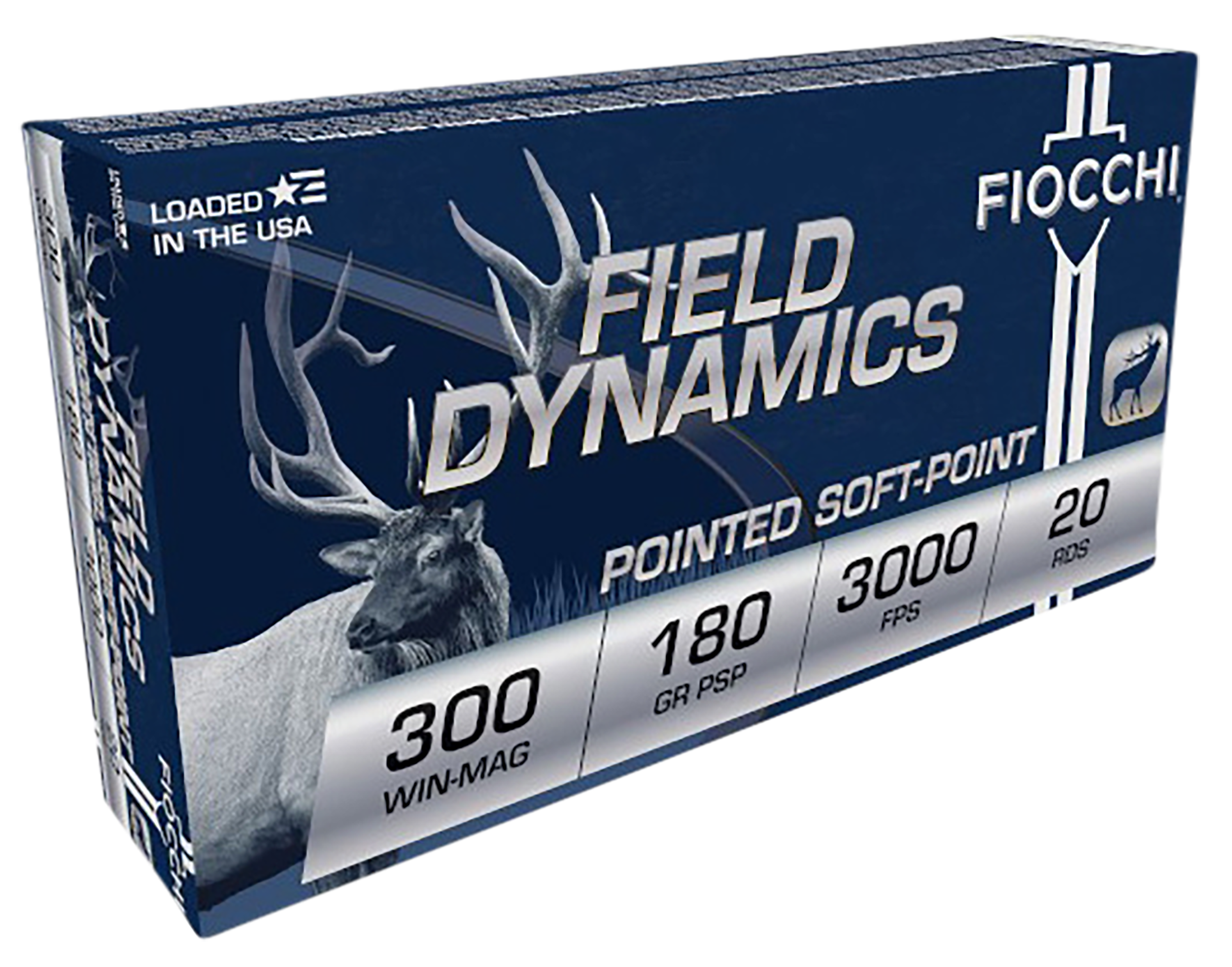 Fiocchi 300WMB Field Dynamics  300WinMag 180gr PSP Interlock BT 20 Rounds