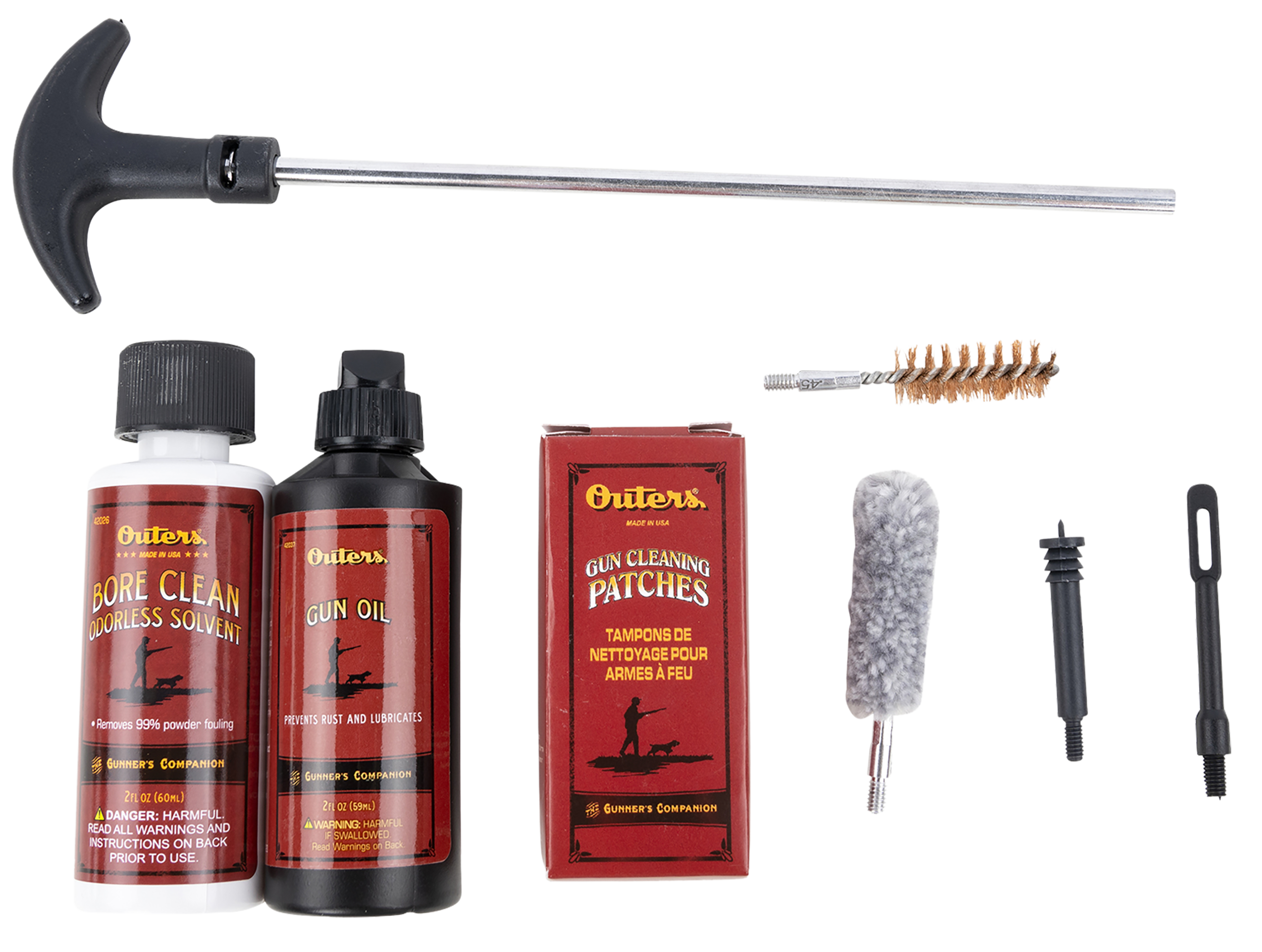 Outers 98418 Aluminum Rod Pistol Kit 40 S&W, 45 ACP, 10mm