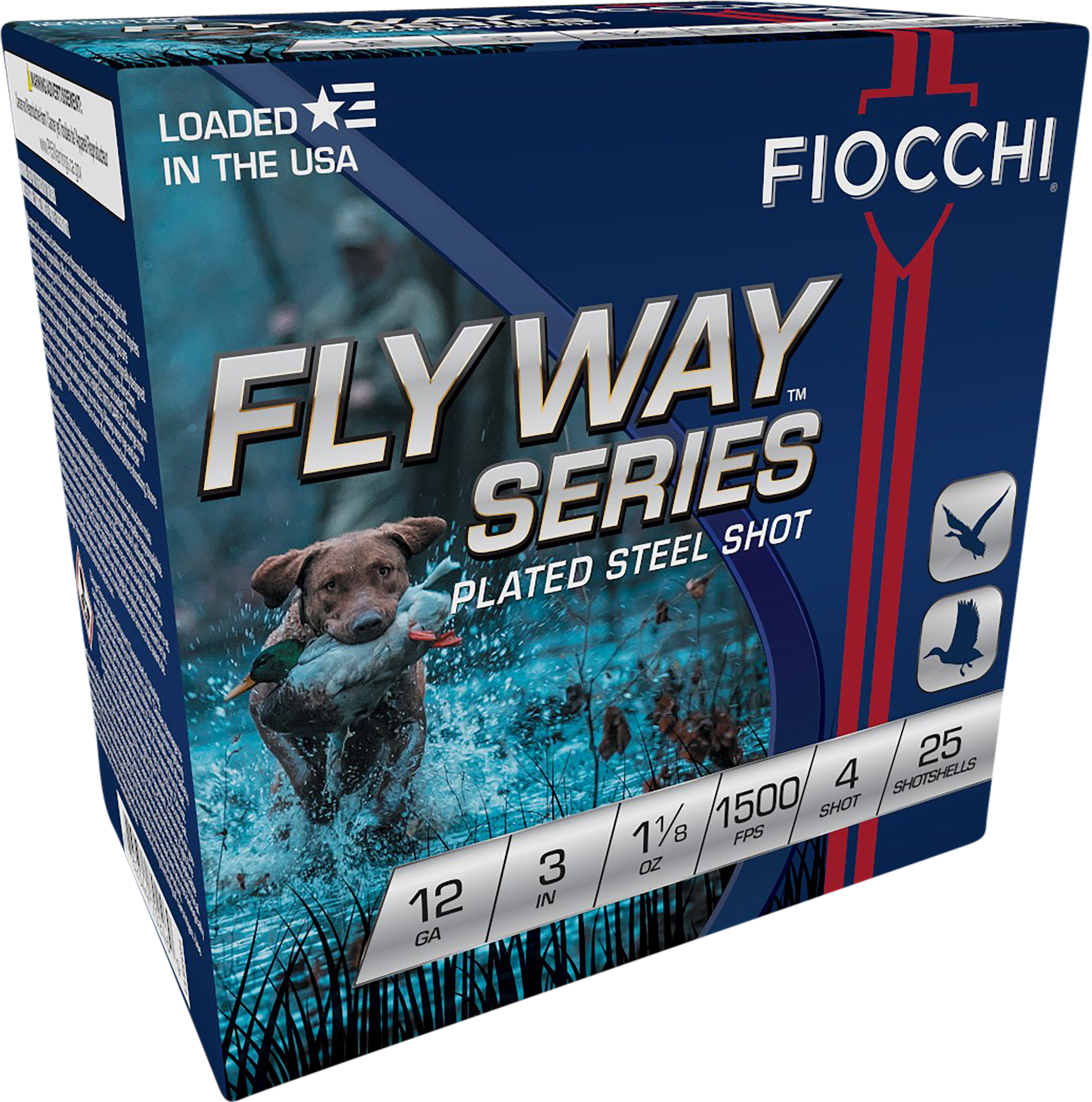 Fiocchi Flyway Shotgun Loads 12 ga. 3 in. 1 1/8 oz. 1500 FPS 4 Shot 25 rd.