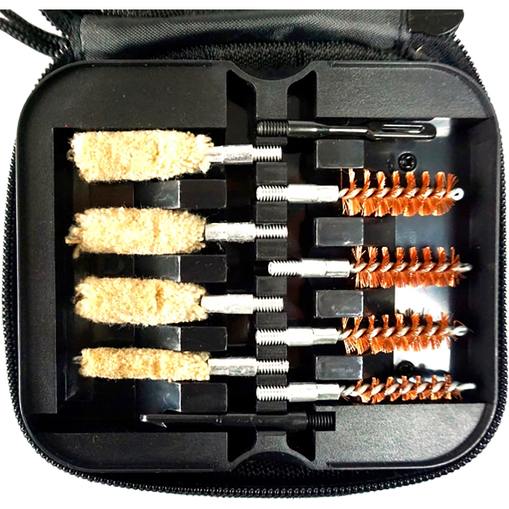 Clenzoil 2328 Field & Range Cleaning Kit Multi-Caliber Pistol/17 Pieces Black - 2328 - 893791002328