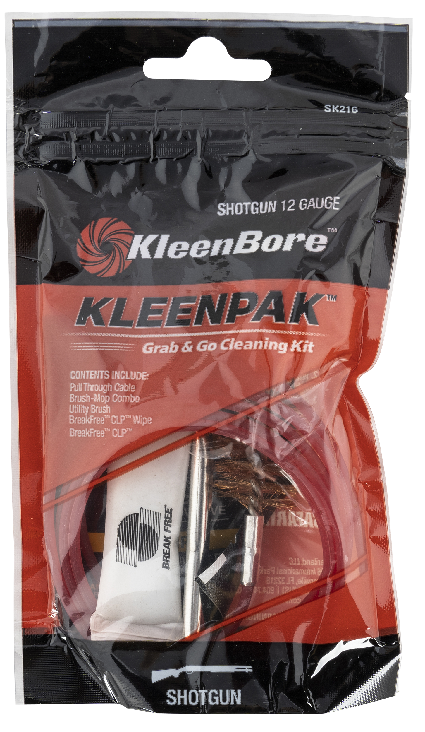 KleenBore SK21610 Grab & Go Cleaning Kit 12 Gauge Shotgun 10 Per Pack