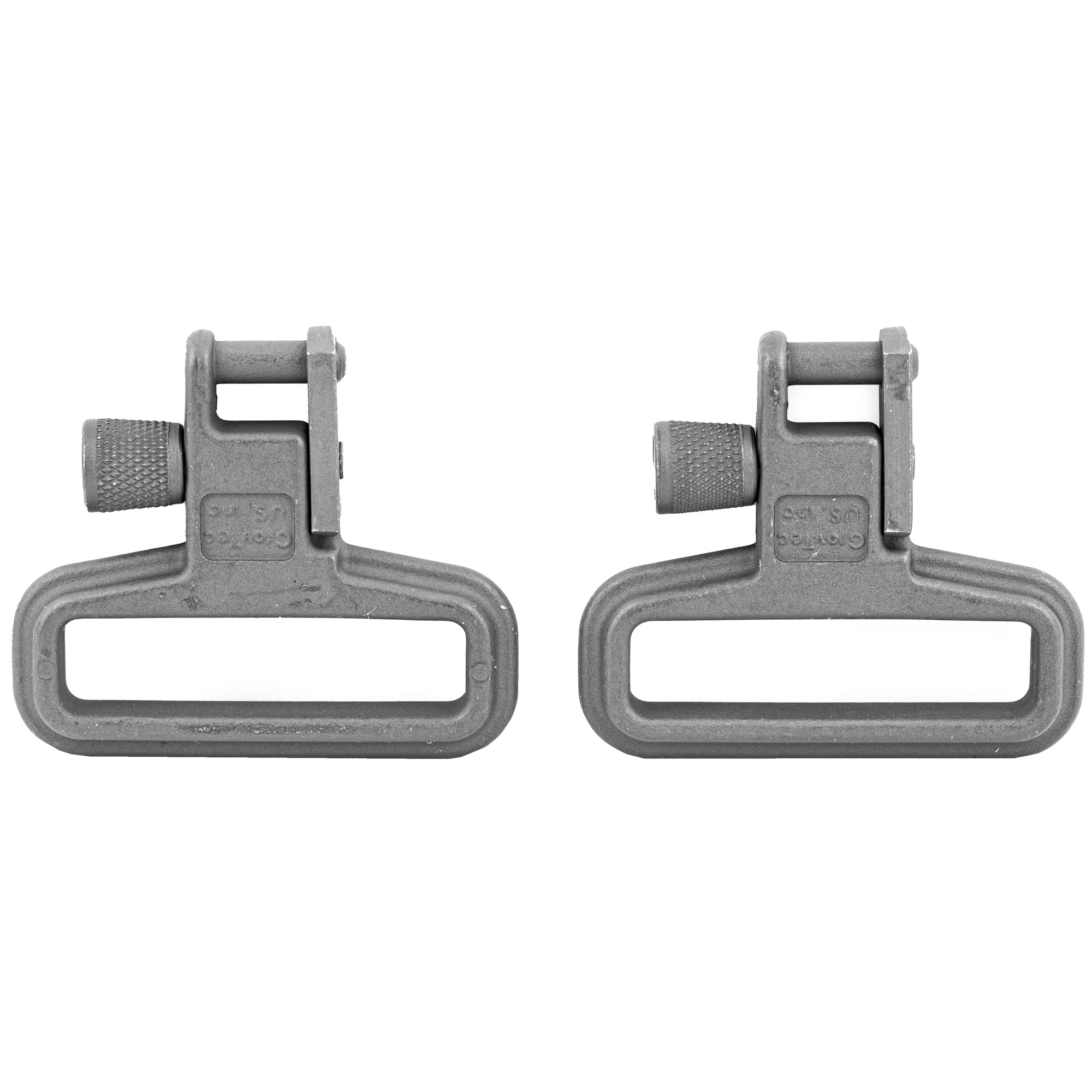 GrovTec US Inc GTSW05 Mil-Force  Swivel Set Rifle 1.25" Black Zinc Phosphate Steel - GTSW05 - 895474001055