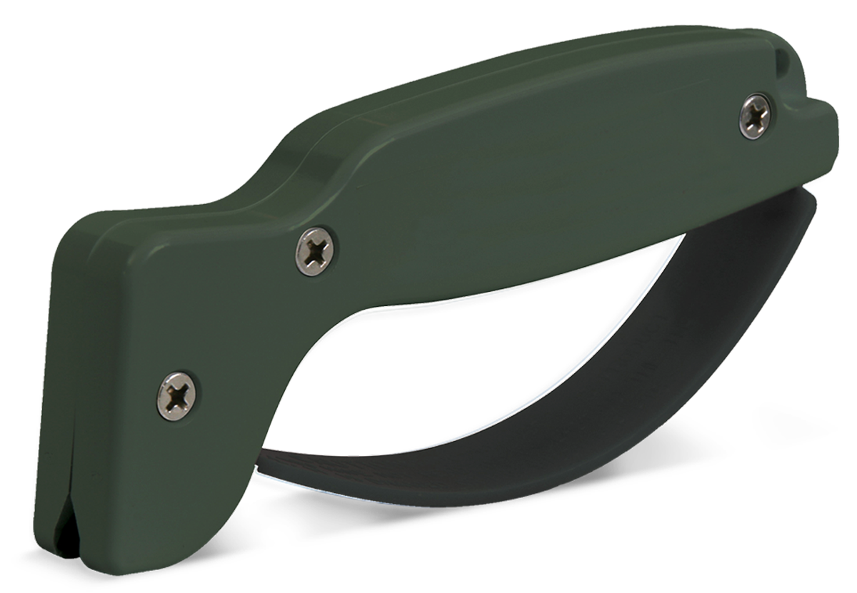 AccuSharp 008C Sharpener  Hand Held Hard Diamond Sharpener Ergonomic Olive Drab Handle