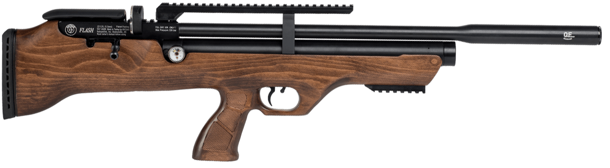 Hatsan USA HGFLASHPUP22 FlashPup QE Air Rifle 22 Cal Hardwood