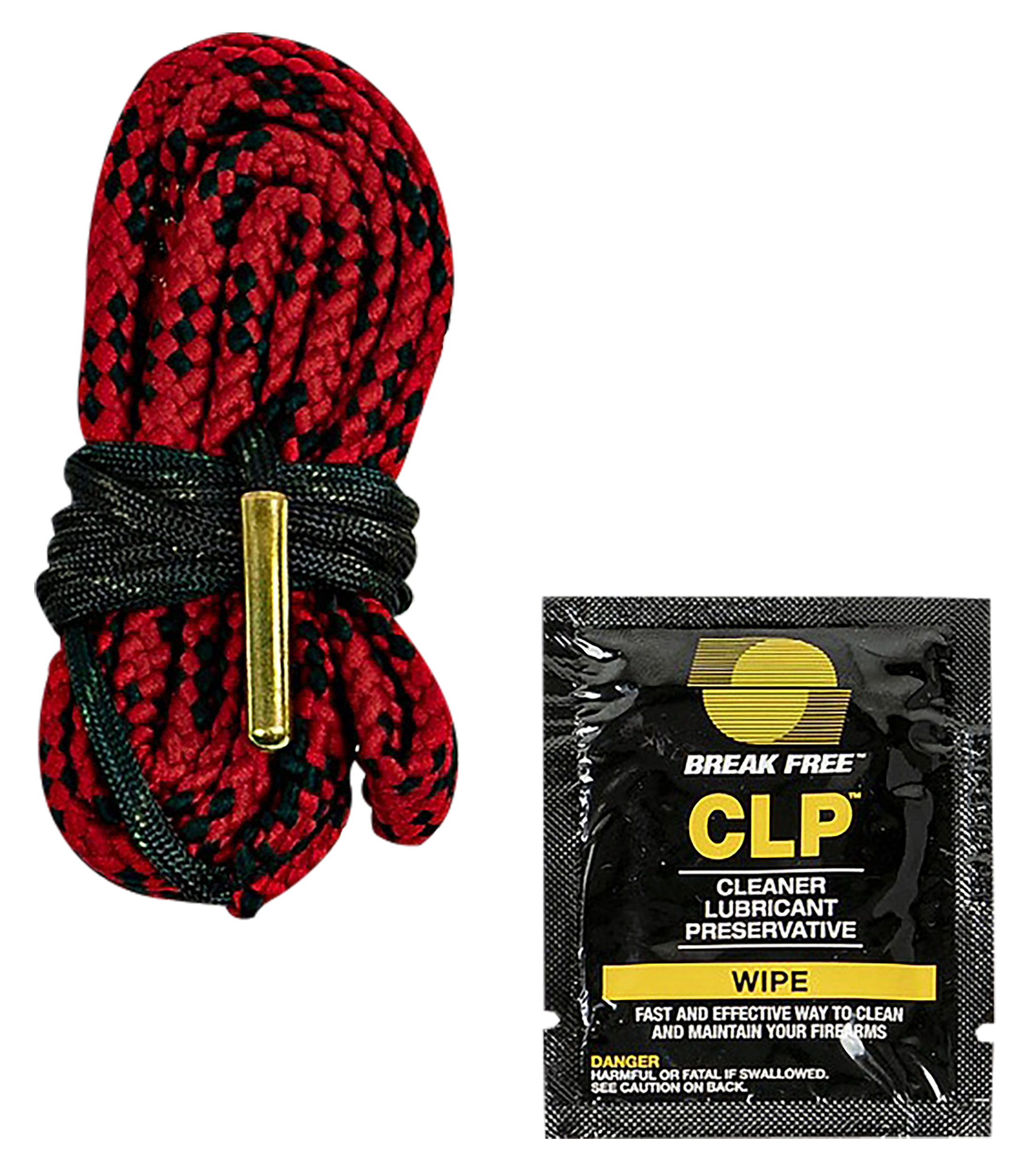 KleenBore RC-338 Rifle Pull Through Cleaner .338 Cal Rifle w/ BreakFree CLP Wipe