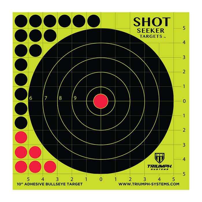 SHOT SEEKER 10 INCH ADHESIVE BULLSEYE TARGET
