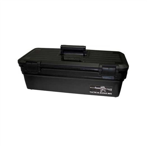 MTM Case-Gard TRB40 Tactical Range Box  Black Polymer