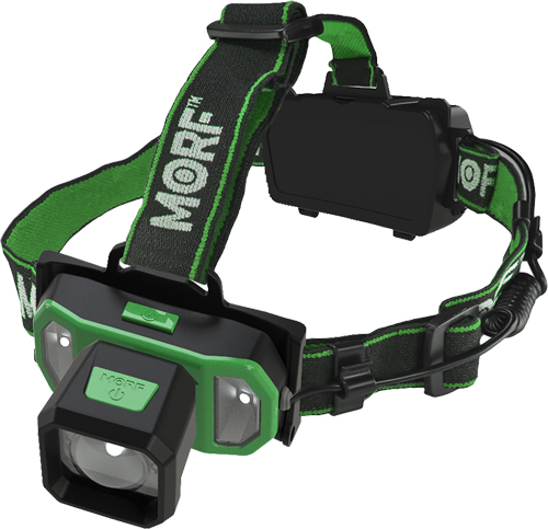 Police Security Flashlights PSF MORPH R700 HEADLAMP WHITE Hands Free Lighting Headlamp 3.85X5.60X7.25