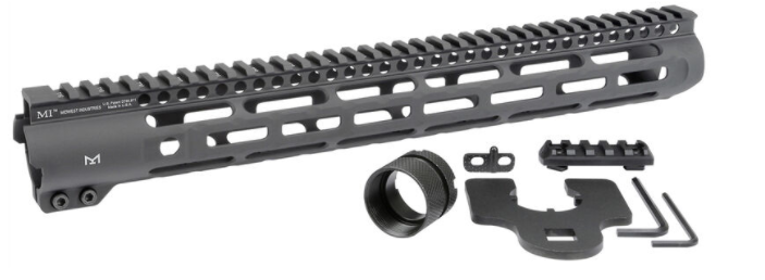 Midwest Industries Slim Line AR-15 Aluminum Handguard - Black | 15" | M-LOK