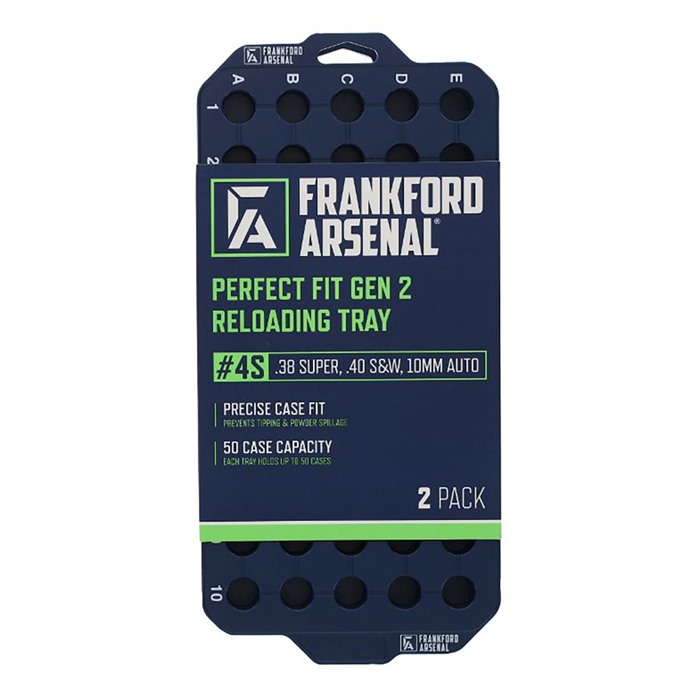 Frankford Arsenal Perfect Fit Reloading Tray #4S .38 Super .40 S&W 2/ct