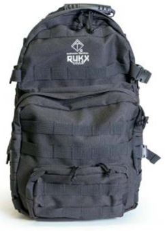 Rukx Gear ATICT3DB Tactical 3 Day Black 600D Polyester