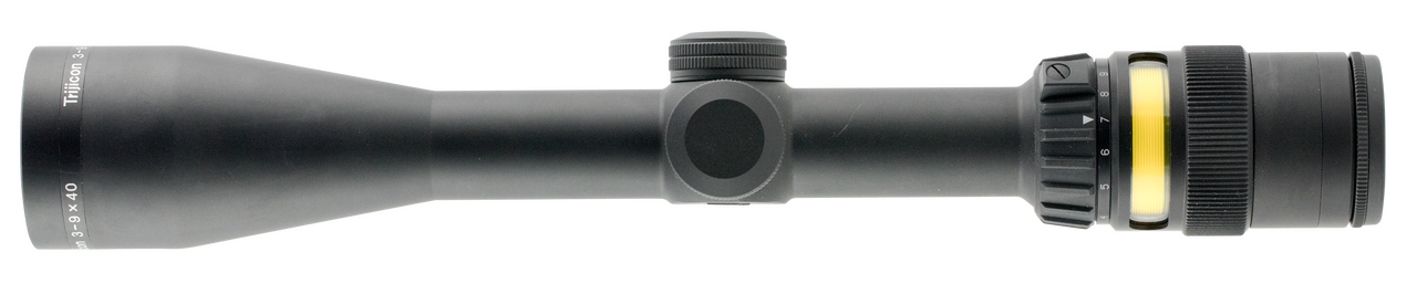 Trijicon AccuPoint 39 to 40mm Objective 1in Tube Mil Dot Amber Dot Illuminated Reticle