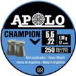 Hatsan Apolo Champion Air Rifle Pellets 22 Cal 17 gr 250/ct