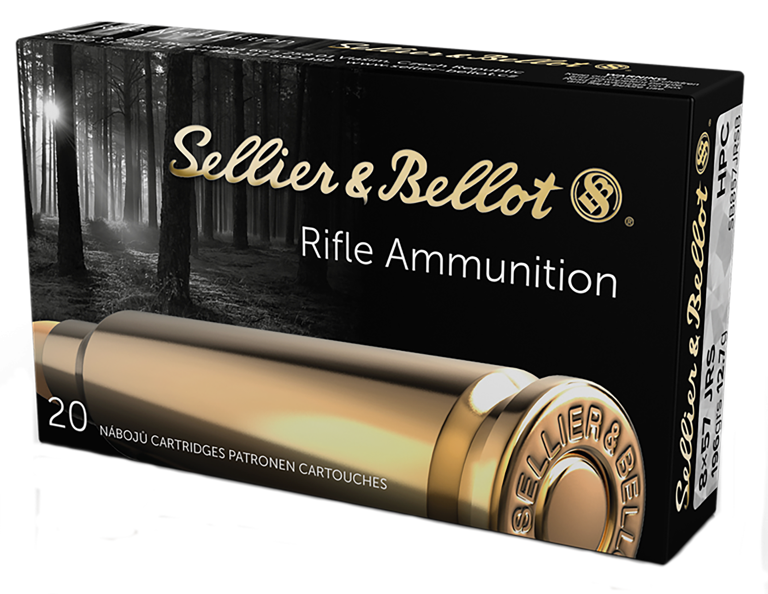 Sellier & Bellot SB857JRSB 8mm Mauser Hollow Point Capped 196 Grain 20 Rounds