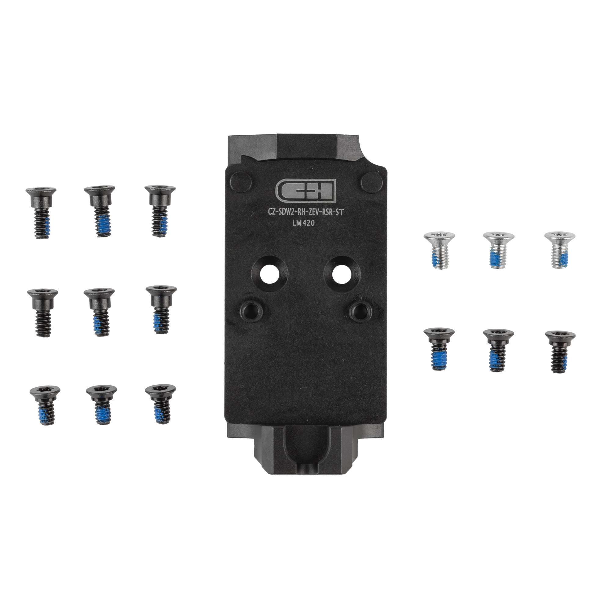 C H Precision CZ Shadow 2 Or To RMR ZEV Posts Plate for Holosun Trijicon RMR