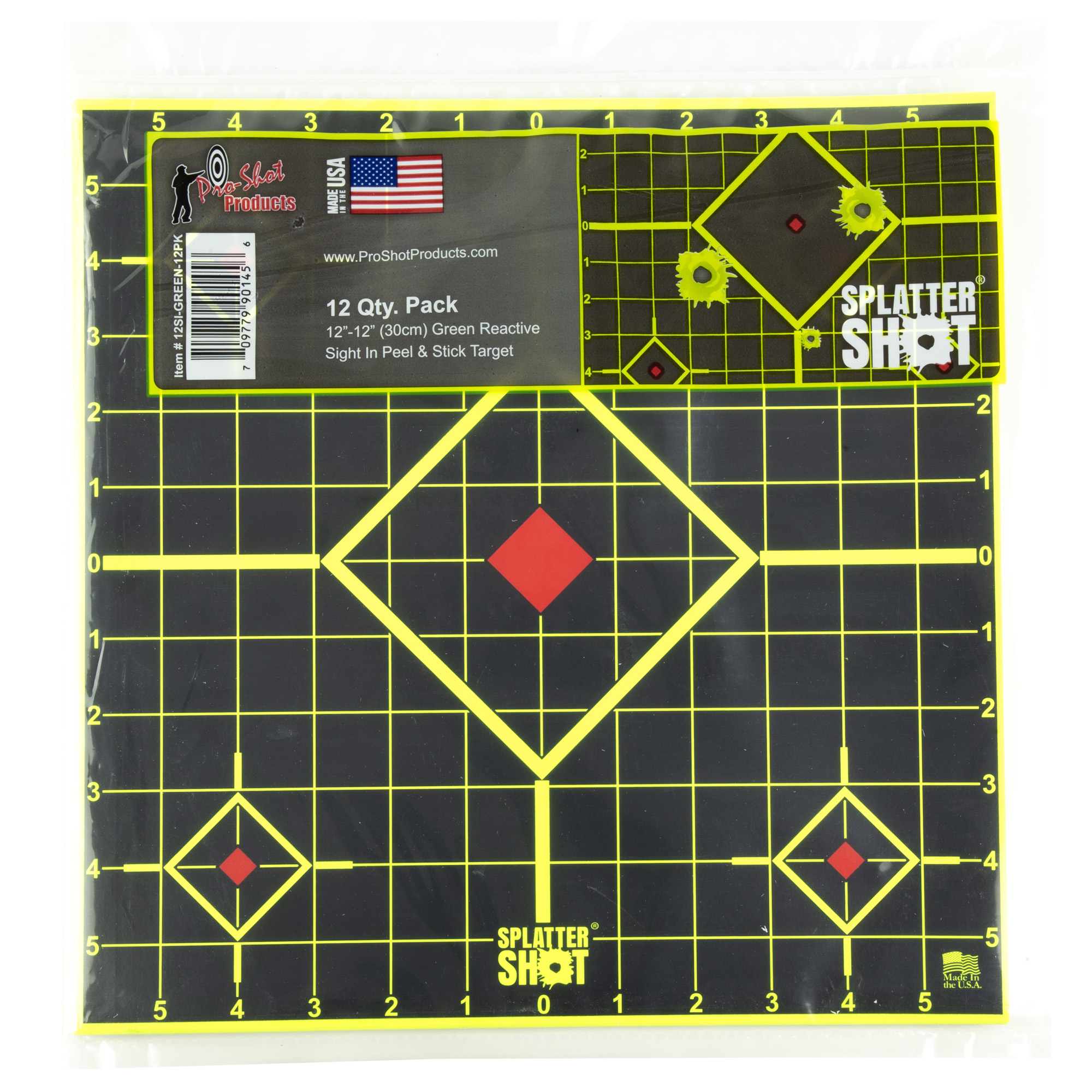 PROSHOT 12" GREEN SIGHT IN 12PK - SI-GREEN-12PK - 709779901456