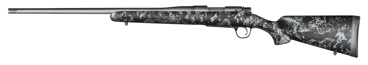 Christensen Arms 8010110900 Mesa FFT 6.5 PRC 4+1 20" Threaded Barrel, Tungsten Gray Cerakote, Black with Gray Webbing Stock,