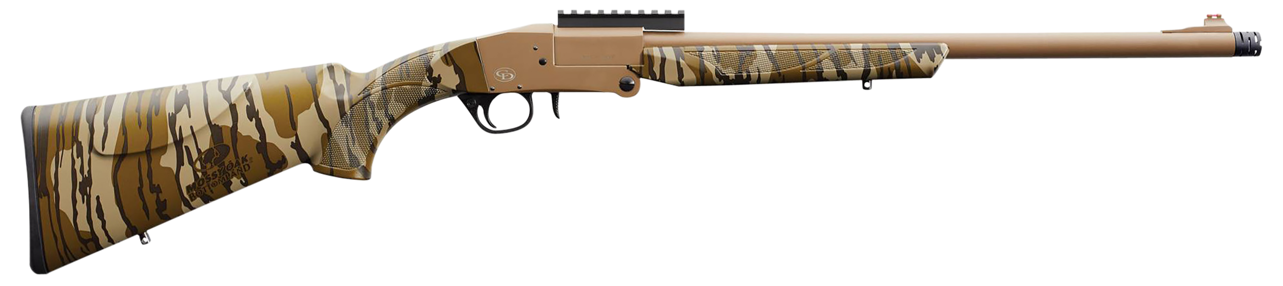 Charles Daly 101 Turkey 12GA, 20in. Barrel, 1rd, Mossy Oak Bottomland Camo Stock & Forend - FDE (930316)