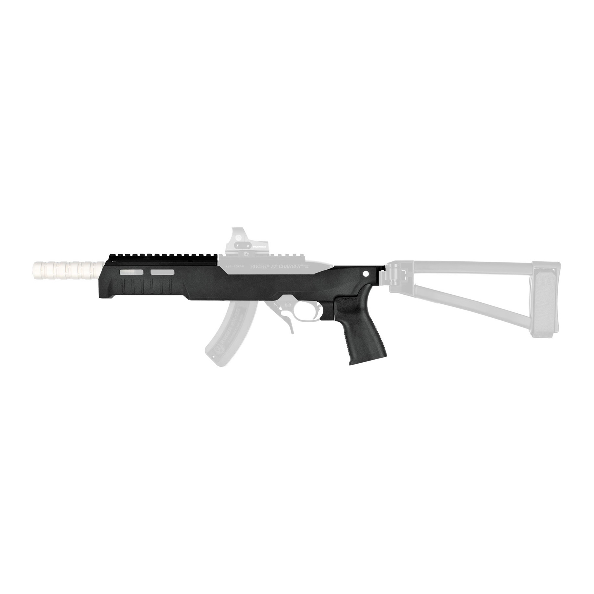 SB Tactical SB22 Fixed Kit for Ruger 10/22 Charger and Clones Reptilia CQG Grip - 22F01SB - 699618783278