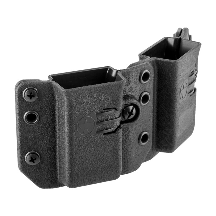 COPIA DOUBLE PISTOL MAG CARRIER 9/40 BLACK SHORT