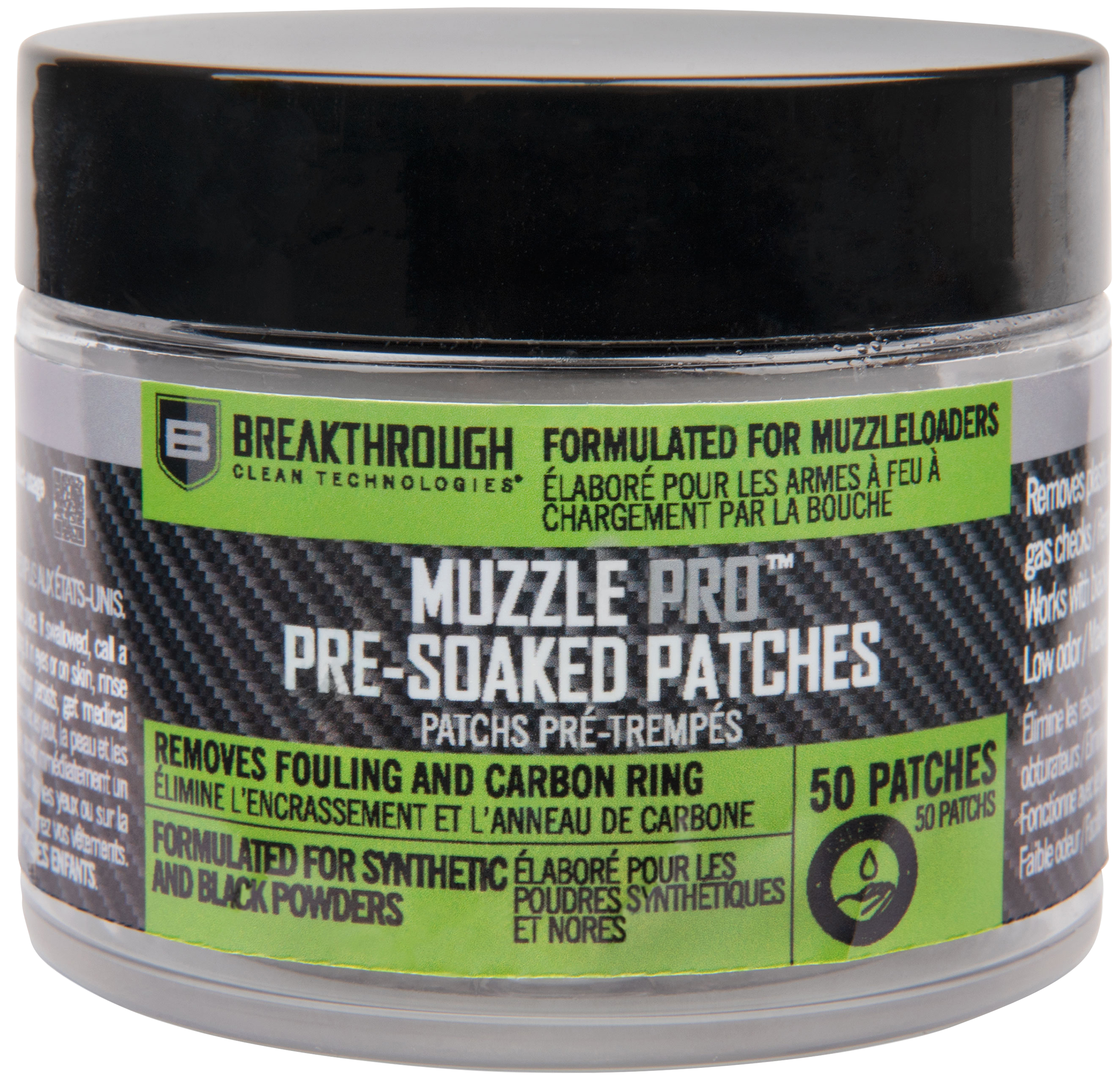 Breakthrough Clean BTMZSCP Muzzle Pro Pre-Soaked Patches 50