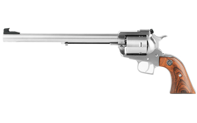 Ruger 0806 Super Blackhawk  Large Frame 44 Rem Mag/44 Special 6rd 10.50" Satin Stainless Steel Barrel, Cylinder & Frame, Hardwood Grip, Transfer Bar Safety, Exposed Hammer - 0806 - 736676008063