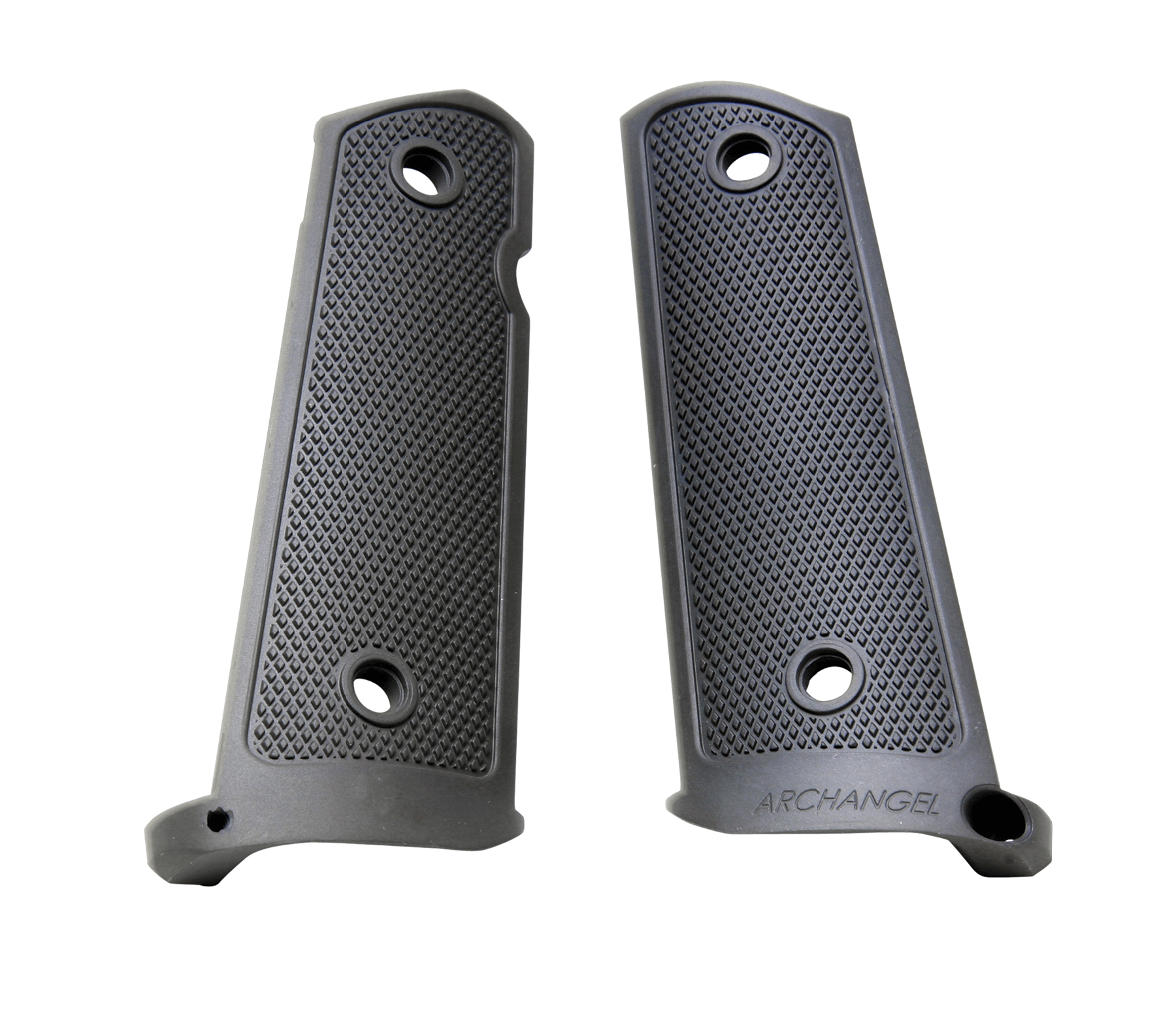 Archangel AA108 Grip Panels Made of Aluminum With Black Anodized Diamond Checkering Finish for 1911 Government Archangel AA108 Grip Panels Made of Aluminum With Black Anodized Diamond Checkering Finish for 1911 Government