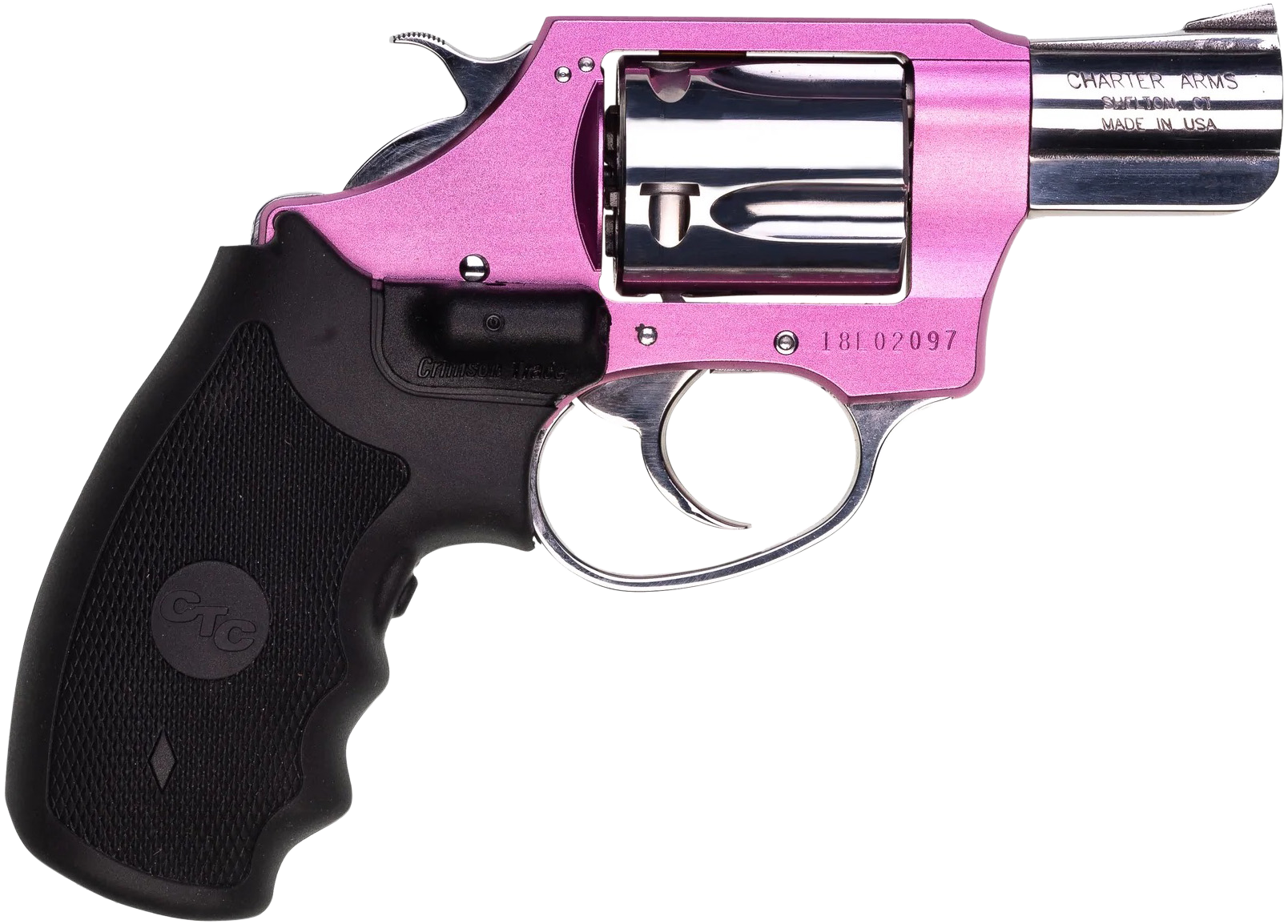 Charter Arms Pink Lady 38 Special 2 Inch 5 Shot Pink Aluminum Frame