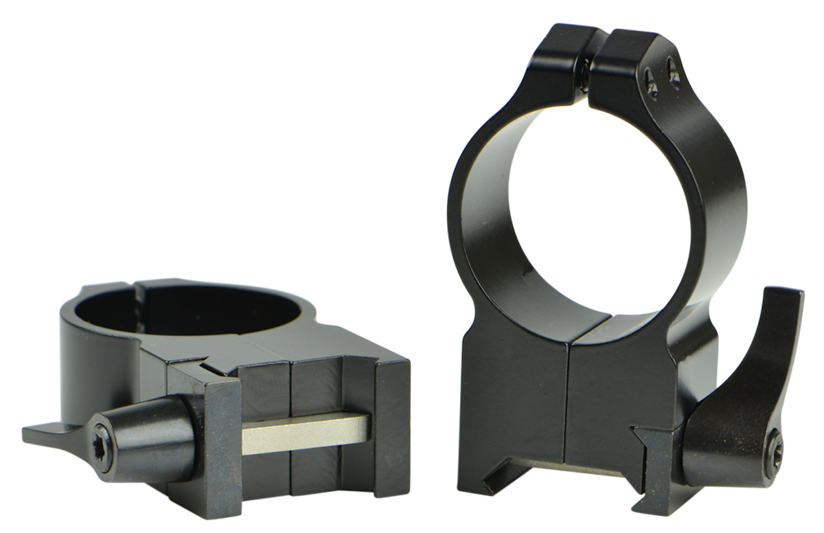 Warne 216LM Vertical Rings Maxima Matte Black 30mm Extra High Quick Detach 0 MOA