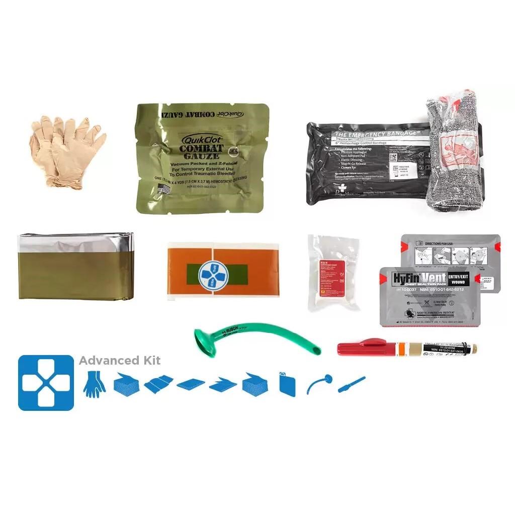 Blue Force Gear Trauma Kit NOW! Small Advanced Supplies Wolf Grey - HW-TKN-SMALL-ADV-WF - 810073653351
