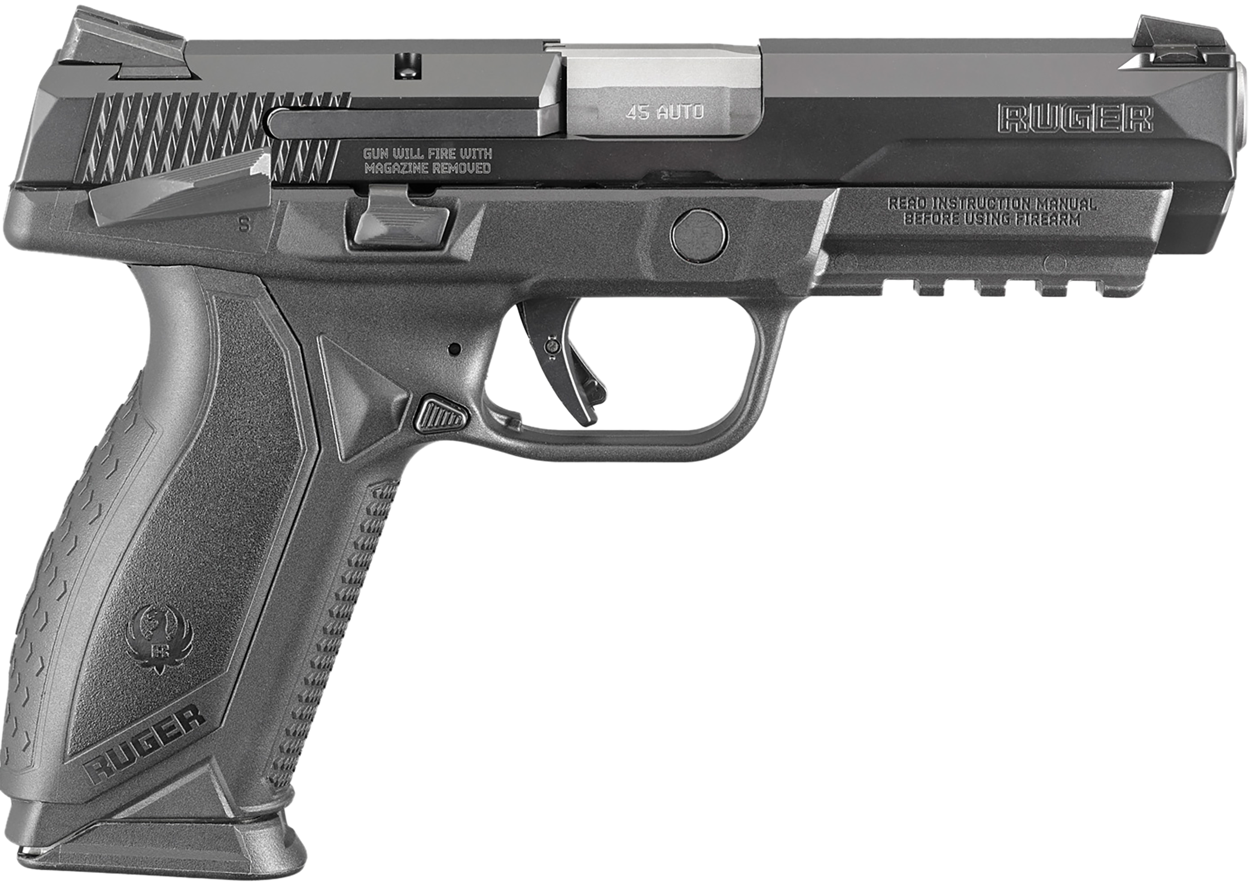 Ruger American  45ACP, 4.5in. Barrel, 10rd - Black (8618)