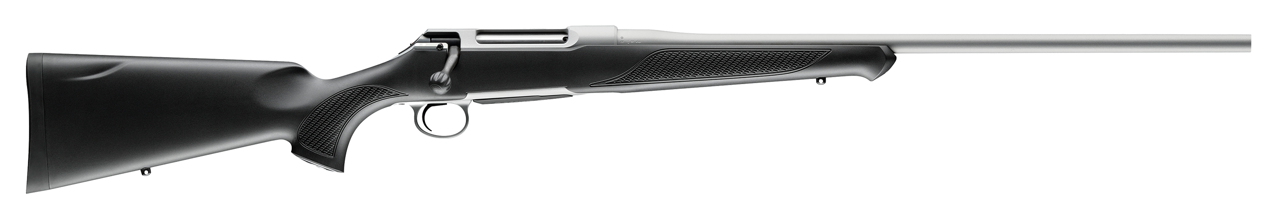 Sauer S1SX300 100 Silver XT 300 Win Mag Caliber with 4+1 Capacity, 24" Barrel, Stainless Cerakote Metal Finish & Black Fixed Ergo Max Stock (Full Size)