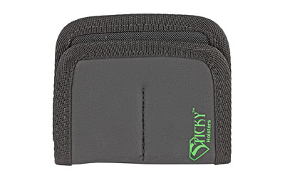 Sticky Holsters DMMS Dual Mini Mag Sleeve IWB Black/Green Latex Free Rubber Pocket - DMMS - 859640007036