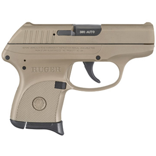 Ruger LCP 380 Auto 2.75 Inch Barrel 6 Rounds Desert Tan Frame