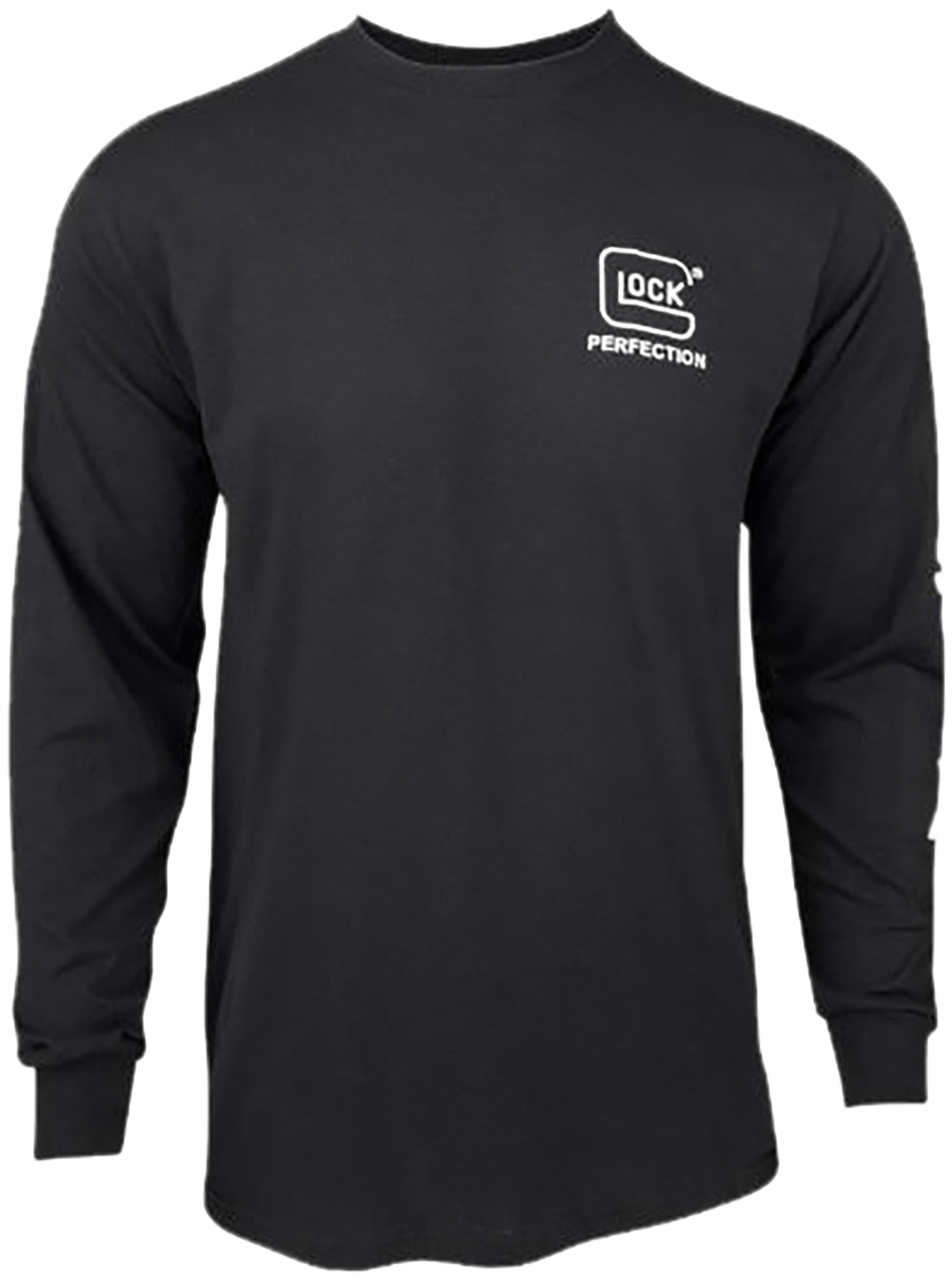 Glock AP96098 Perfection Long Sleeve Tee Black Pre-Shrunk Cotton Long Sleeve Small