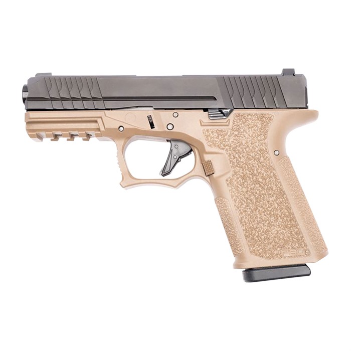 COMPACT 9MM FDE FRAME BLACK SLIDE