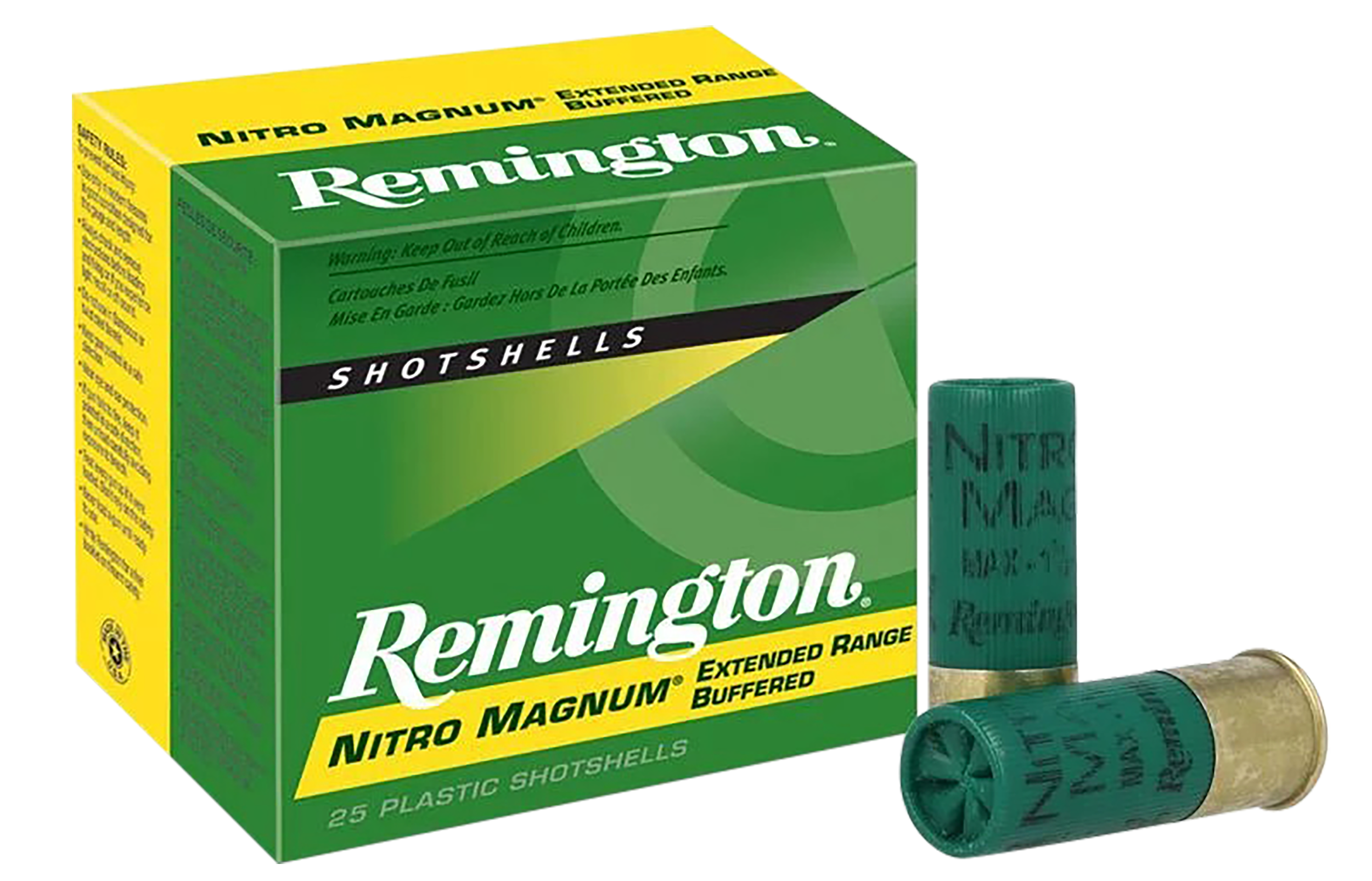 Remington Ammunition 26682 Nitro Magnum  12Gauge 3" 1 7/8oz 2Shot 25 Per Box/10 Case