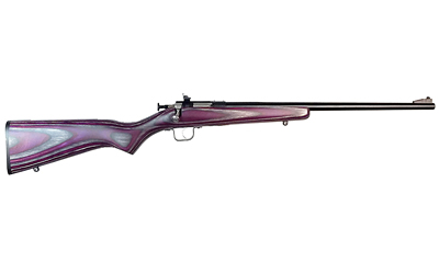 Crickett KSA2227 Youth  22 LR 1rd 16.12" Blued Barrel & Receiver, Fixed Front/Adjustable Rear Sights, Purple Laminate Stock w/11.5" LOP, Rebounding Firing Pin Safety - KSA2227 - 611613022275