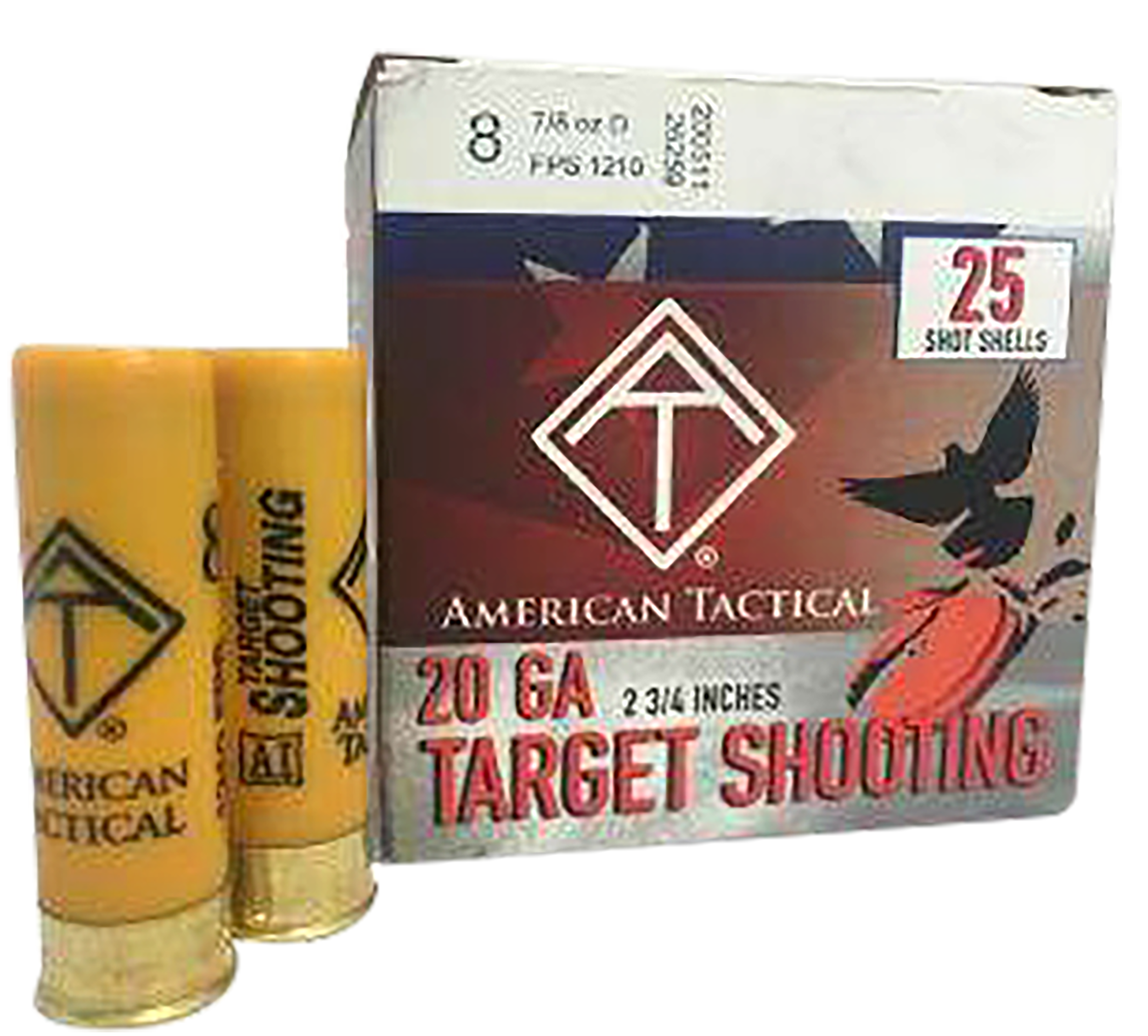 ATI  Target Load  20Gauge 2.75" 7/8oz 8Shot 25 Per Box/10 Case