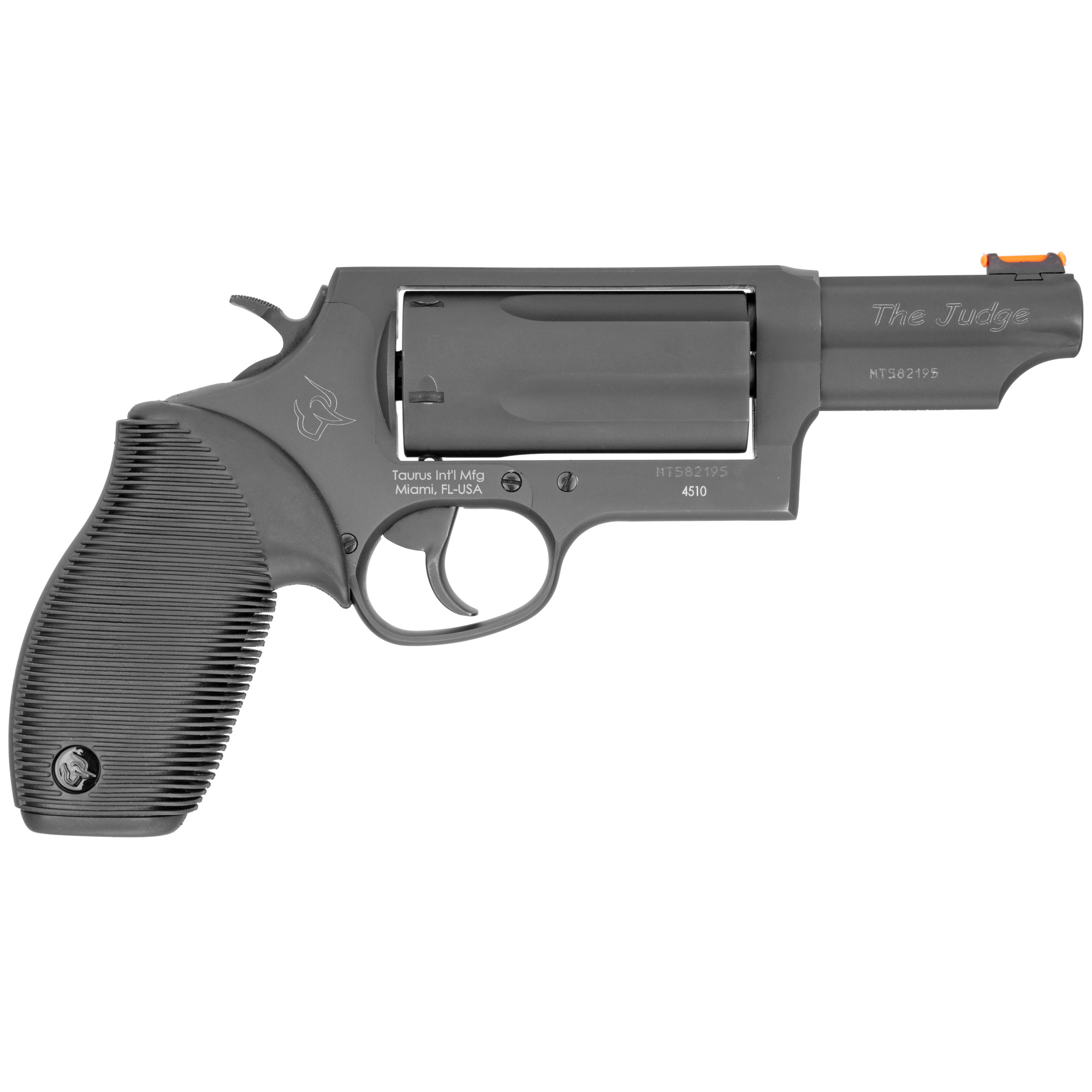 Taurus Judge Magnum Revolver 45 Colt/410 ga. 3 in. Black 5 rd. Rubber Grips - 2-441031MAG - 725327604532