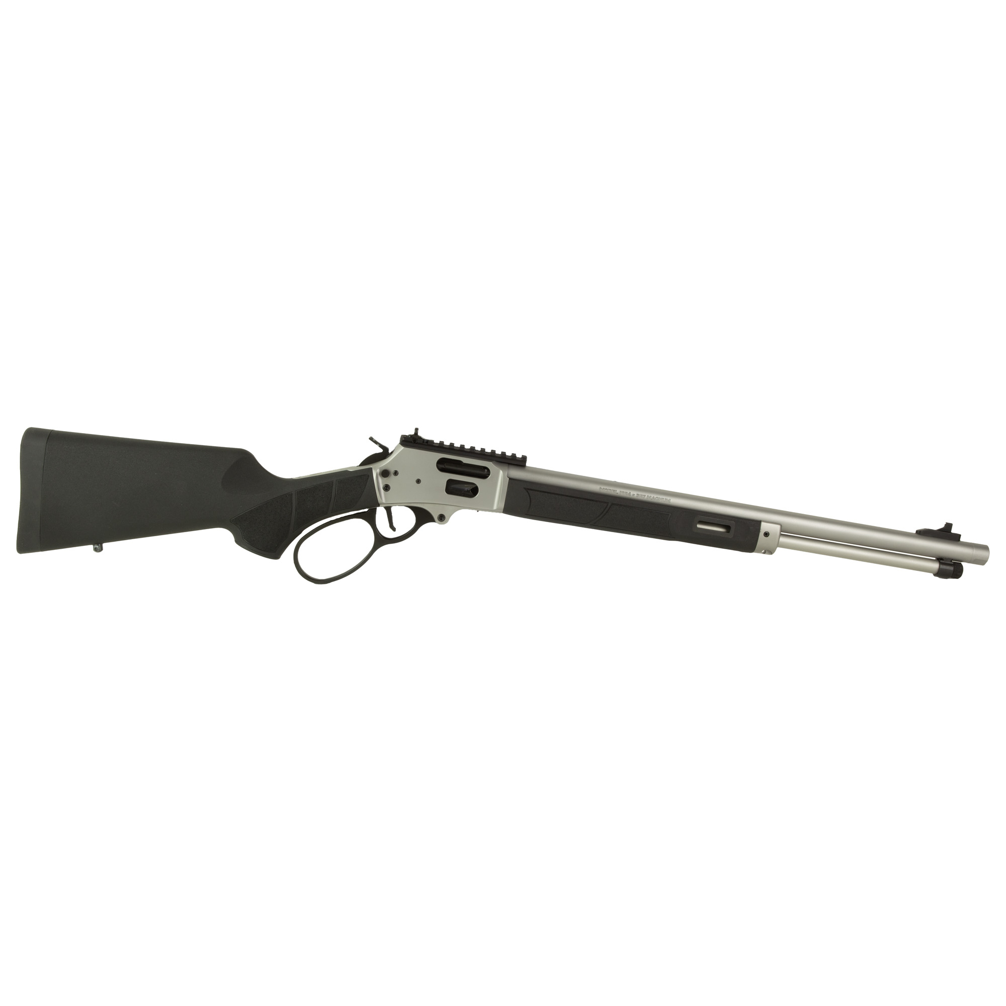 Smith & Wesson 13813 1854  357 Mag 10+1 19.25" Stainless Threaded Barrel, Picatinny Rail Stainless Steel Receiver, M-LOK Forend, Fixed w/Textured Grip Panels Black Synthetic Stock - 13813 - 022188898934