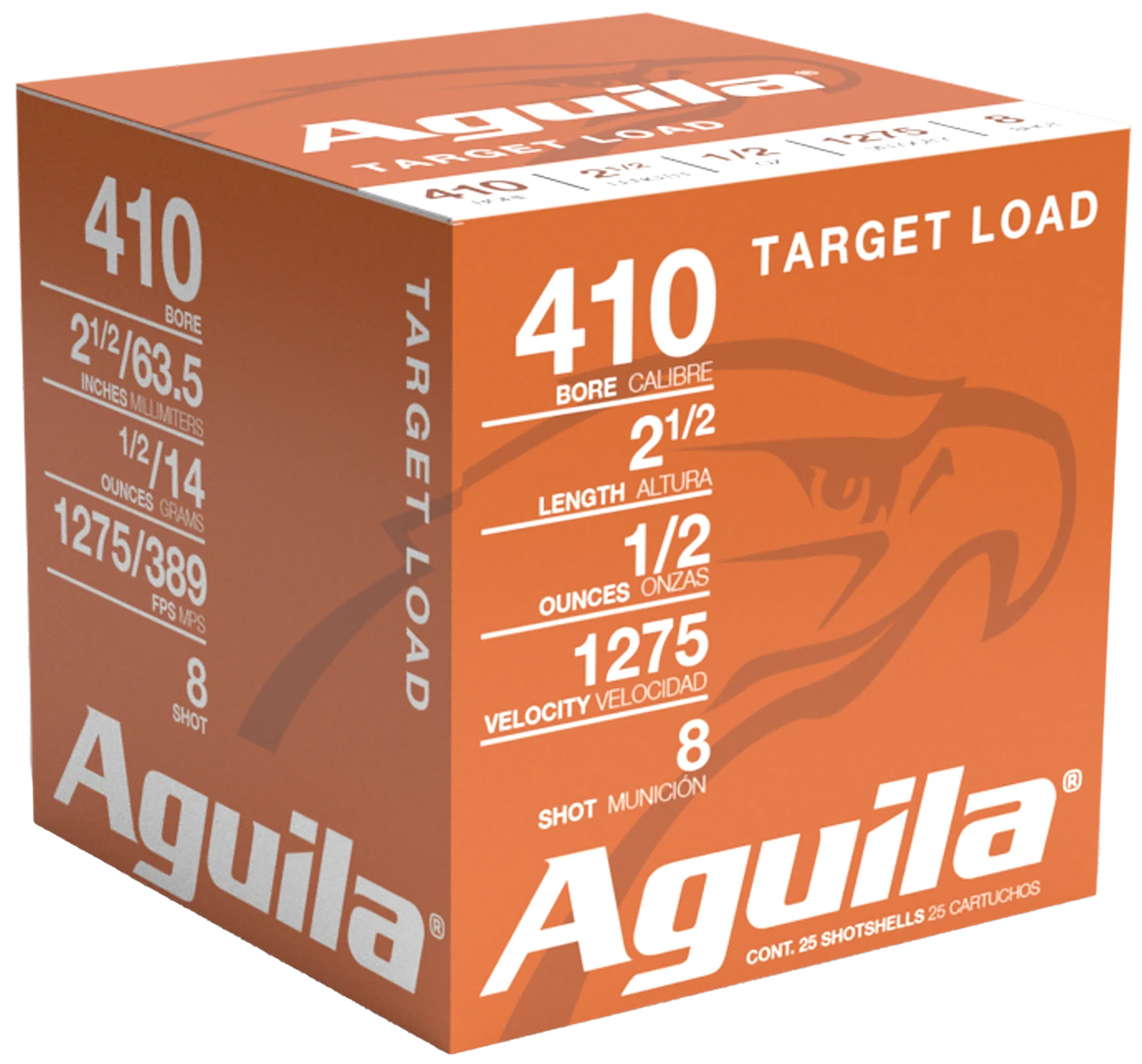 Aguila 1CHB4138 Birdshot High Velocity 410Gauge 2.50" 1/2oz 8Shot 25 Rounds Aguila 1CHB4138 Birdshot High Velocity 410Gauge 2.50" 1/2oz 8Shot 25 Rounds