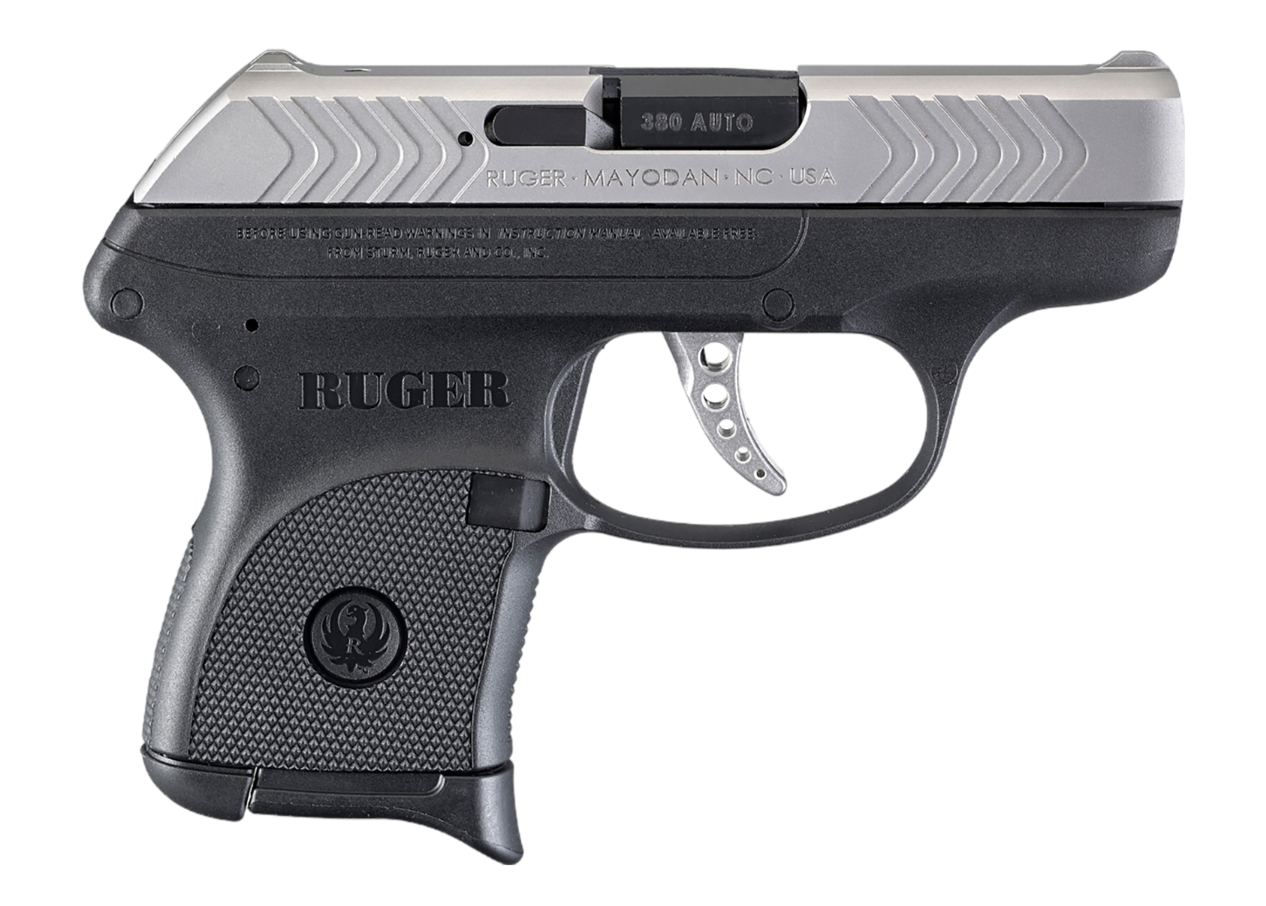Ruger LCP 380 ACP 2.8 Inch Barrel 6 Rounds Black Silver