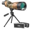 Barska WP Spotting Scope 20-60x60mm Mossy Oak Breakup Camo Pan Head Lever Tripod Soft Case