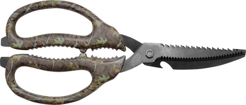 Camillus 19403 Multi-Function Game Shears Camo Shears 4" Serrated Titanium Bonded Blade, 9" Long - 19403 - 016162194037